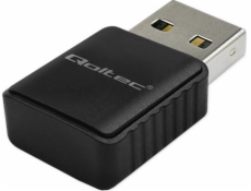 Qoltec Bezdrátový adaptér Ultra rychlý DUAL mini WiFi 2 x 2dBi Standard AC | 1300 Mbps