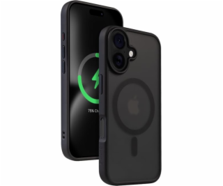 CRONG Kryt MagSafe Hybrid Frost MAG pro iPhone 16 (černý)