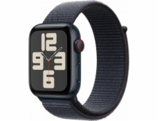 Apple Watch SE GPS + Cellular, 40mm půlnoční hliníkové pouzdro s inkoustovým sportovním páskem