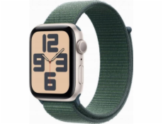 Apple Watch SE GPS, 44mm hliníkové pouzdro Moonlight se sportovním páskem Mountain Lake