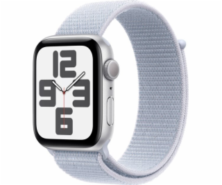 Apple Watch SE GPS, 44mm stříbrné hliníkové pouzdro s mod...