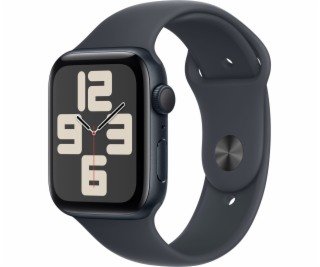 Apple Watch SE GPS, 44mm půlnoční hliníkové pouzdro s půl...