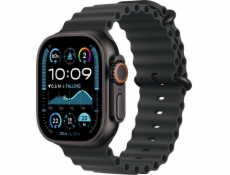 Apple Watch Ultra 2 GPS + Cellular, 49mm černé titanové pouzdro s Black Ocean Strapem