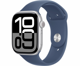 Apple Watch Series 10 GPS + Cellular, 46mm stříbrné hliní...