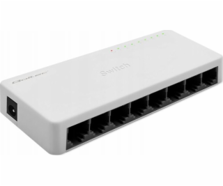 Qoltec SWITCH síťový přepínač 8 x RJ45 portů | 100 Mbps |...