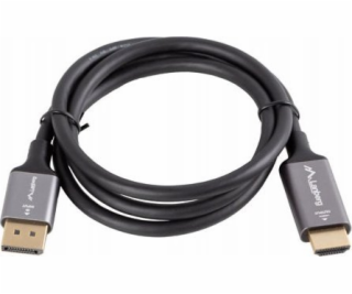 Lanberg Displayport(M)-HDMI(M) kabel 1,8M 4K černo-stříbrný
