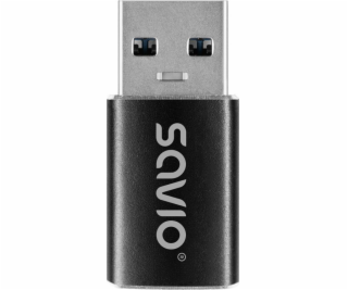 Savio USB-C 3.1 (F) - USB-A 3.1 (M) adaptér AK-81