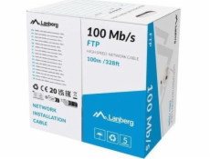 Lanberg FTP 100MB/S LAN kabel CCA 100M šedý