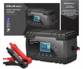 Qoltec Inteligentní mikroprocesorová nabíječka 12V 8A | 2...