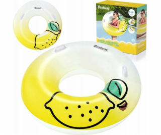 Nafukovací kolo Bestway 36448, bílá/žlutá, 114 cm