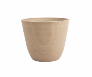Květináč Domoletti 13D25, spw, O 25 cm, hnědá/béžová