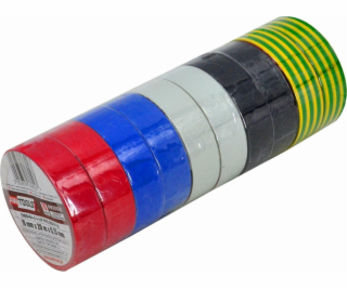 AWTools IZOLAČNÍ PÁSKA 19mm x 20m MIX /10ks.