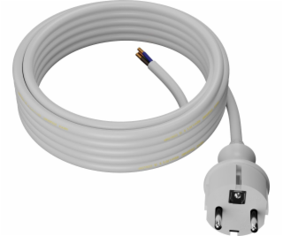AWTools KABEL SE ZÁSTRČKOU 3m 2x1,0 BÍLÁ H05VV-F