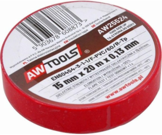 AWTools IZOLAČNÍ PÁSKA 19mm x 20m ČERVENÁ