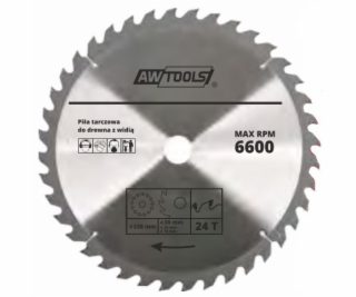 AWTools Kotoučová pila na dřevo 180 x 30/22/16 mm 40z (AW...