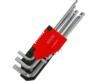 AWTools imbusové klíče 9 kusů s kuličkou 1,5-10 (AW35015)