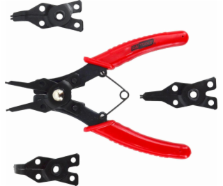 AWTools Kleště na pojistné kroužky 160mm s výměnnými hrot...