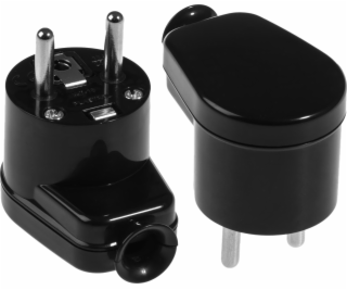 AWTools ANGLE PLUG 10ks. ČERNÁ WT-16.