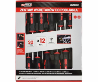 AWTools Sada 12 rázových šroubováků (AW36952)