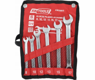 AWTools SADA OTEVŘENÝCH KLÍČŮ 6ks/8mm-17mm