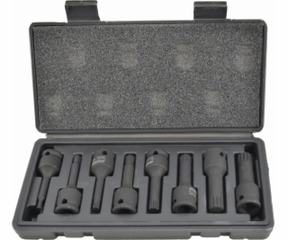 AWTools NÁRAZOVÉ KLÍČKY SPLINE 8 ks. BLACKLINE