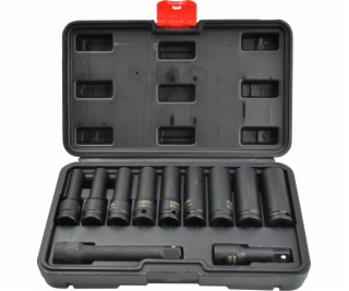 AWTools SADA NÁRAZOVÝCH ZÁSUVEK 1/2 LONG 11 ks. BLACKLINE