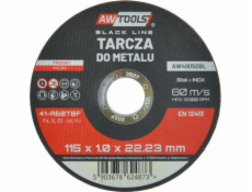 AWTools KOVOVÝ DISK 115*1,0mm BLACK LINE
