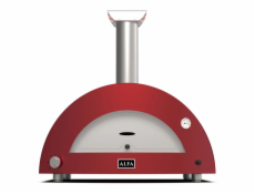 Alfa Forni Moderno 3 Pizze Hybrid Antik Rot