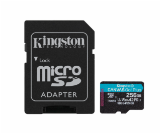 KINGSTON microSDXC Canvas Go Plus 256GB + Adapter