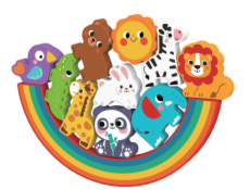 2Kids Toys Balanční puzzle se zvířátky 2 v 1