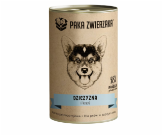 PAKA ZWIERZAKA Game and salmon - vlhké krmivo pro psy - 400g
