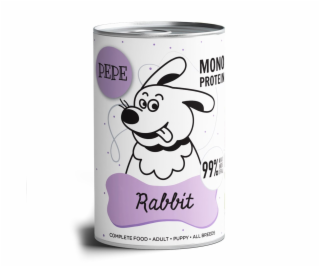 PAKA ZWIERZAKA Pepe Rabbit - vlhké krmivo pro psy - 400g