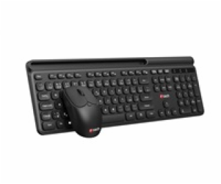 C-TECH klávesnice s myší WLKMC-05B, Bezdrátový set 2.4GHz...