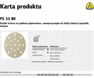 Klingspor brusný kotouč samolepicí 150mm PS33BK gr.150 GL...