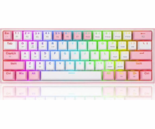Červená klávesnice Redragon Fizz Pro K616 RGB Hotswap Box...
