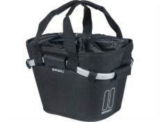 Basil BASIL CLASSIC CARRY ALL PŘEDNÍ KOŠÍK KF 15L košík na řídítka, černý + BASIL KLICKFIX ADAPTER montážní deska košíku, odnímatelný systém uchycení na řídítka (bez držáku) (NOVINKA)