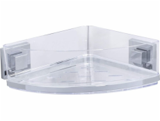 Wenko sprchový koš sprchový a vanový věšák 28 cm nerez stříbrná/transparent
