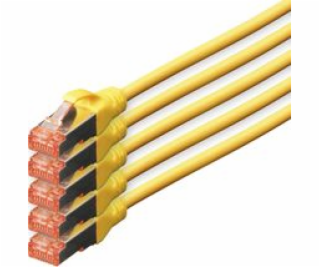 Digitus Patchcord CAT5e, S-FTP, 10m, 5 ks (DK-1644-100-Y-5)