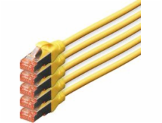Digitus Patchcord CAT5e, S-FTP, 10m, 5 ks (DK-1644-100-Y-5)