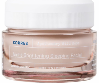 Korres Apothecary Wild Rose noční rozjasňující pleťová vo...