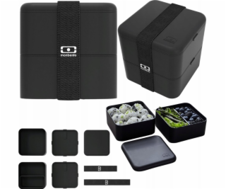 Monbento Monbento Bento Square Black Onyx černý