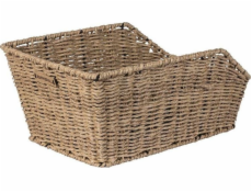 Basil Zadní nosný košík BASIL CENTO RATTAN LOOK + Montážní sada pro košík CENTO, syntetický přírodní ratan, voděodolný (NOVINKA)