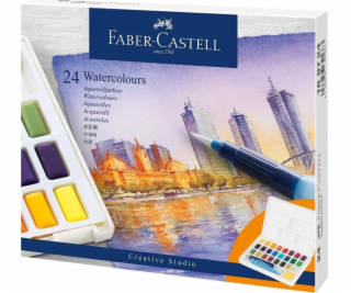 Faber-Castell CS Akvarelové barvy Kostky 24 barev FABER C...