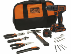 Aku vrtací šroubovák Black&Decker BDCDC18HTSA 18 V 1 x 1,5 Ah baterie