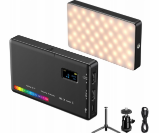Apexel LED 140 Rgb / 3100 Mah 1/4 Iso + stativ + 3D hlava...