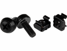 Sada šroubů StarTech M6 x 12 mm + klecové matice 100 ks (CABSCREWM62B)