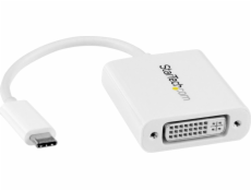 StarTech USB-C na DVI adaptér bílý (CDP2DVIW)