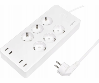 LogiLink LogiLink 6 Wi-Fi chytré zásuvky 1,8m bílá