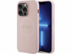 Guess Guess GUHMP13XPSAHMCP iPhone 13 Pro Max 6,7 růžové/růžové pevné pouzdro Saffiano MagSafe