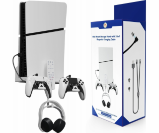 JYS nástěnný věšák + kabel 2v1 pro Sony Playstation 5 PS5...